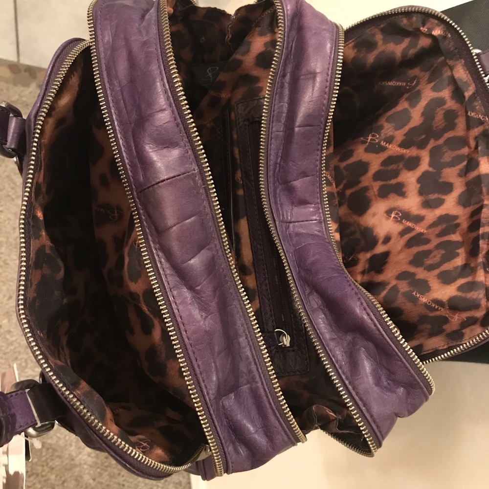 NWT B. MAKOWSKY PORTOFINO SATCHEL - Picture 4 of 8
